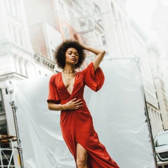 Keepsake Plunge Neckline Gown - Picture 11 of 12